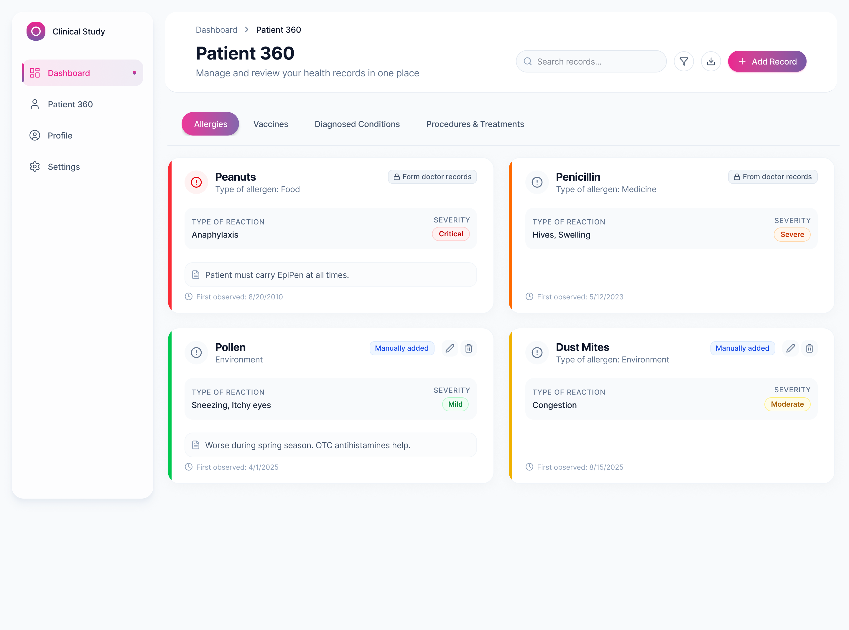 Hekma Patient 360 portal